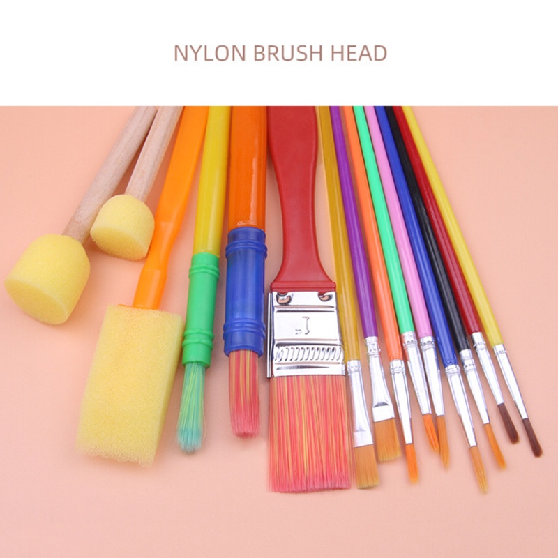Bộ Cọ Vẽ Tranh Bằng Sợi Nylon Dành Cho Người Mới Bắt Đầu