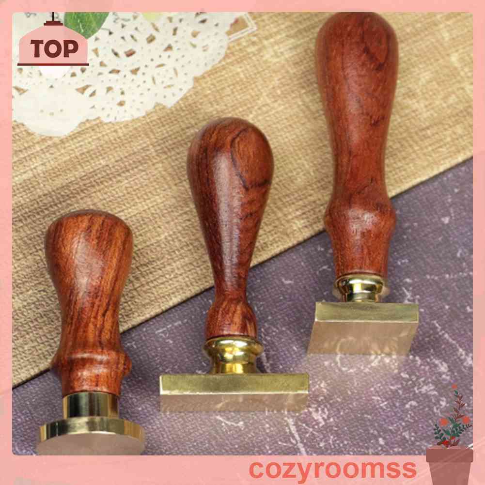 Con Dấu Tay Cầm Gỗ Khắc Hình Hoa Hồng Kiểu Cổ Điển