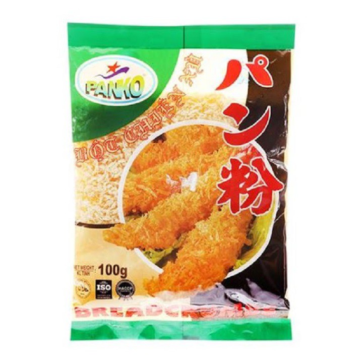 (1 gói) Bột chiên xù panko loại ngon- chay mặn dùng được (túi 100gr)