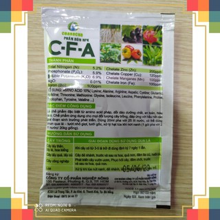 PHÂN BÓN NPK CFA 20ml Amino Pháp chuẩn EU