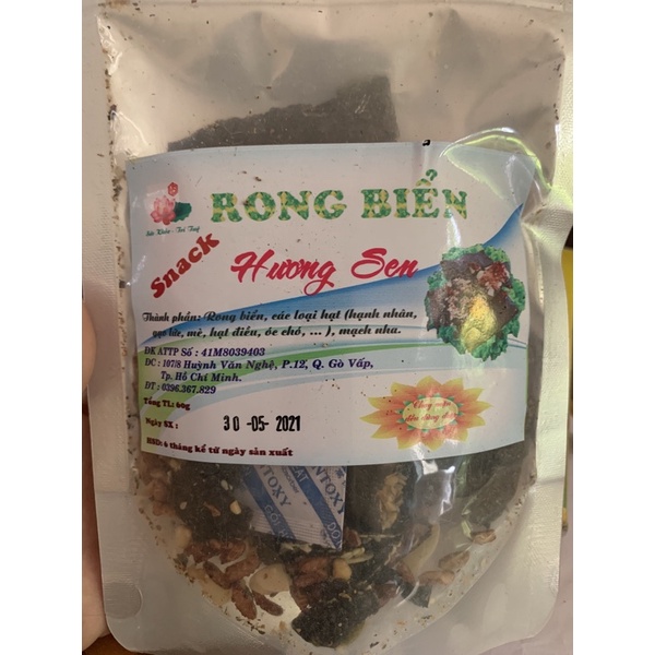 Snack rong biển Chay Hương Sen