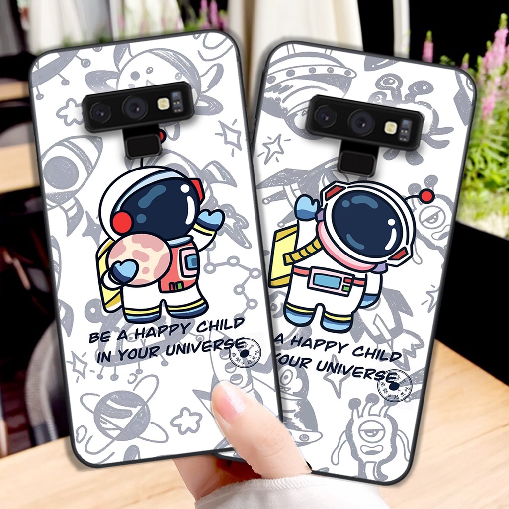 Ốp lưng Samsung Note 8 - Samsung Note 9 mẫu phi hành gia vũ trụ cute đáng yêu