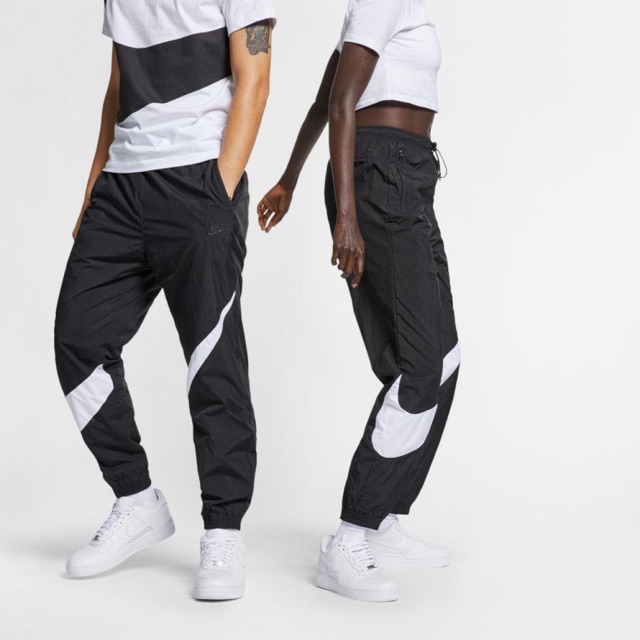 big swoosh pants