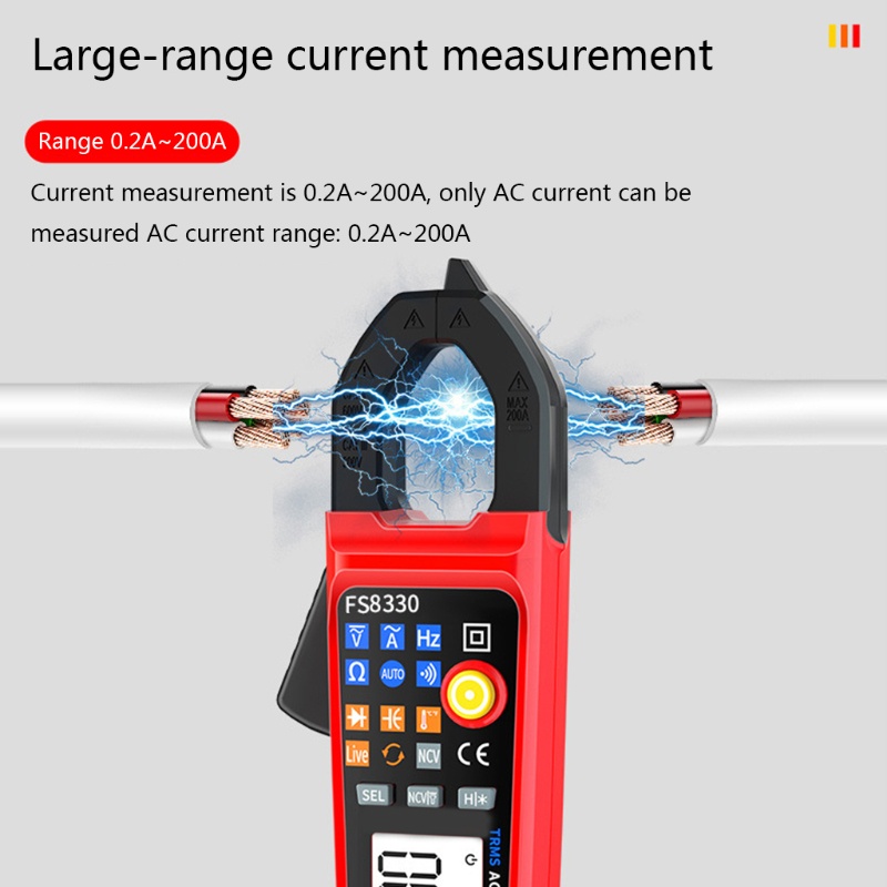 Kẹp Vạn Năng Kế Kỹ Thuật Số AC Kỹ Thuật Số Cho Đồng Hồ Đo Điện Áp DC RMS Auto RMS