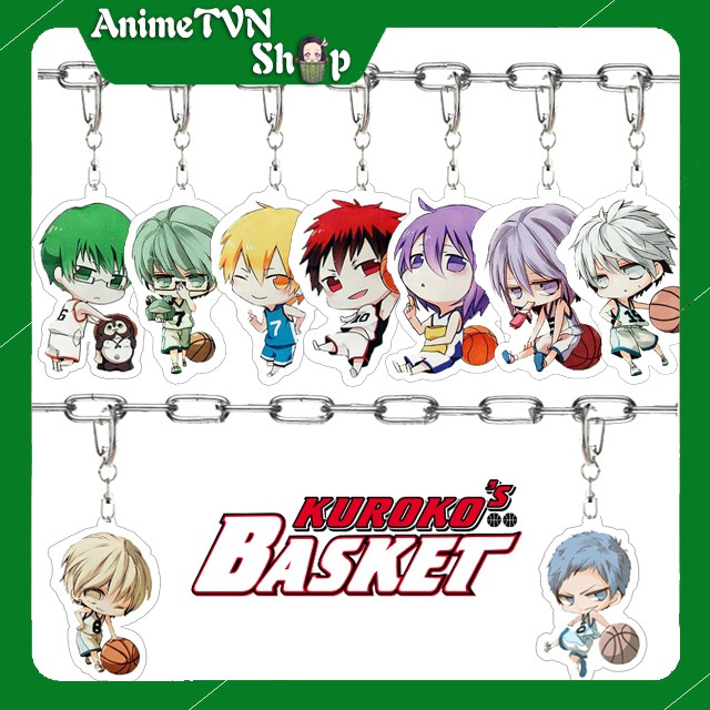 Móc khoá Mica anime Kuroko no Basket (Tuyển thủ vô hình) - Nhựa Cứng Acrylic In 2 mặt sắc nét ( ảnh thật )