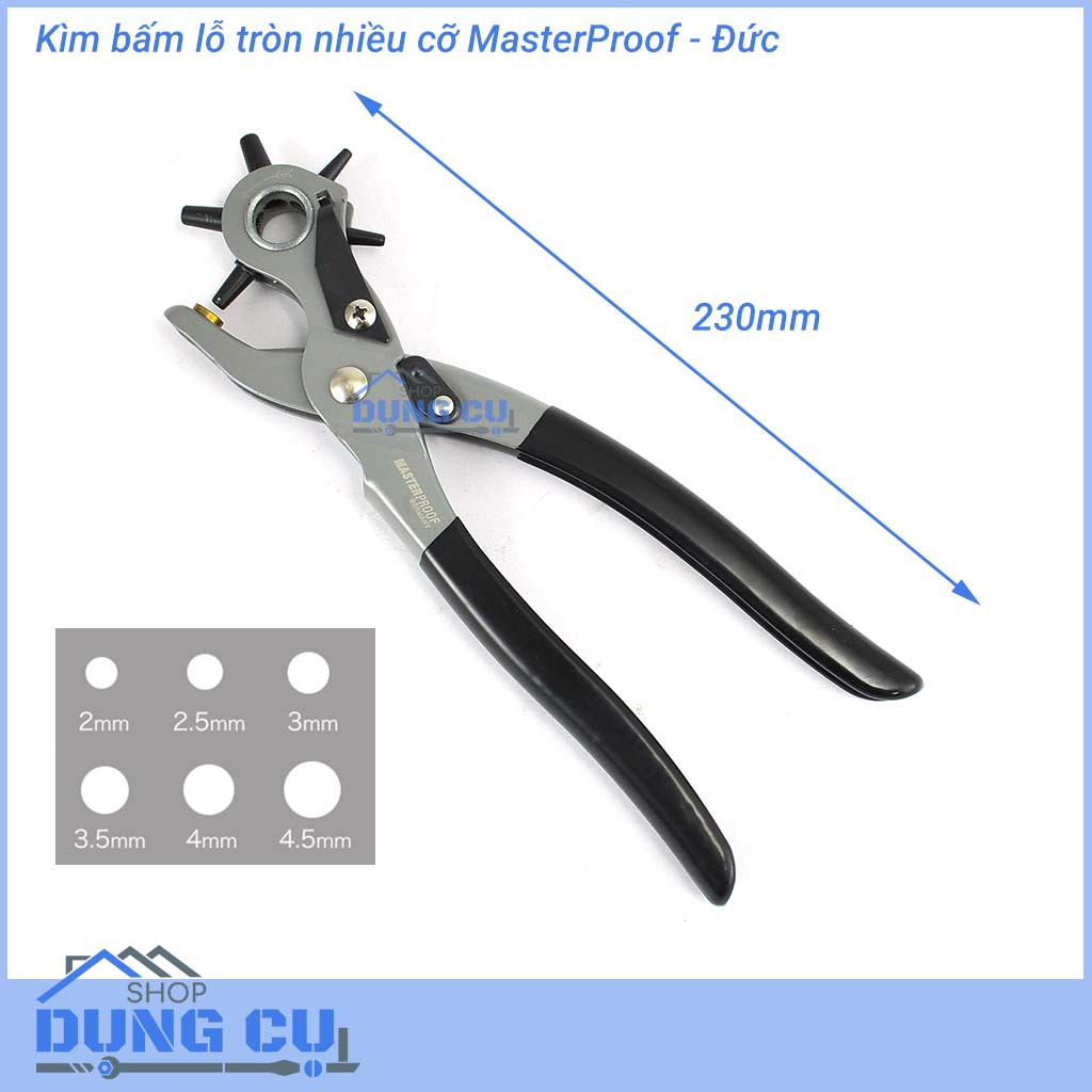 Kìm bấm lỗ tròn nhiều cỡ MasterProof - Đức chuyên dụng