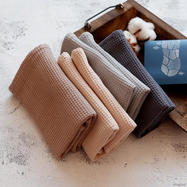 Khăn lau chén dĩa bằng cotton thấm hút đa năng phong cách nhật bản