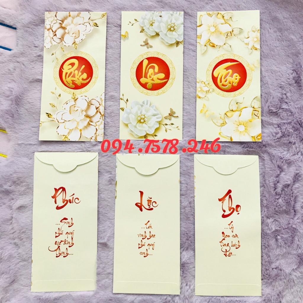 Combo LÌ XÌ PHÚC LỘC THỌ - LÌ XÌ TẾT - LÌ XÌ 2024