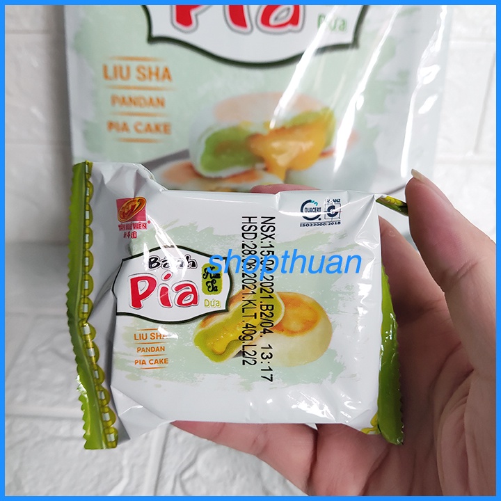 Bánh pía kim sa dứa Tân Huê Viên 480g ( 12 cái  ) - Bánh pía mini tan chảy