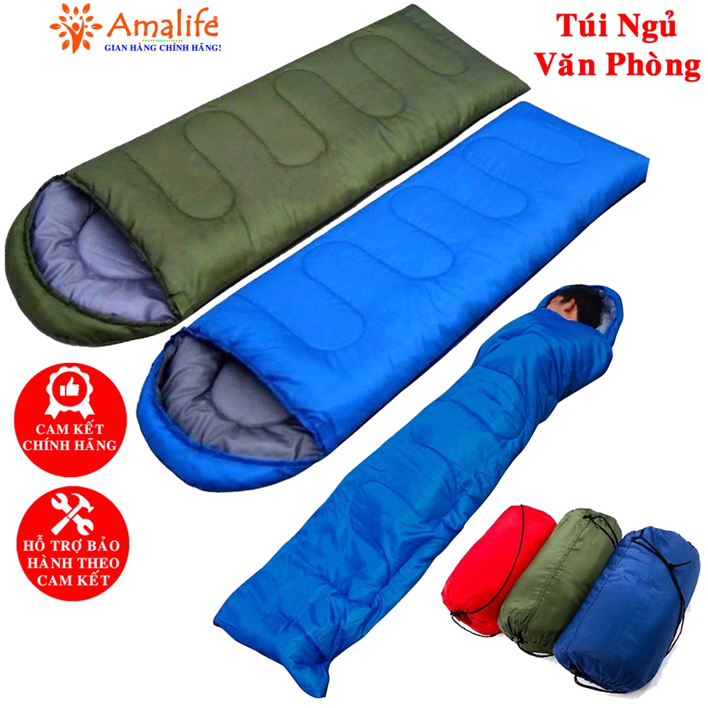 [CHÍNH HÃNG - FREESHIP] Túi Ngủ Văn Phòng Du Lịch Cao Cấp Tiện Dụng, Loại Tốt Nhồi Bông Chính Hãng Amalife