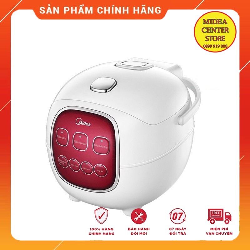 [Chính hãng] Nồi cơm điện tử Midea 0.6 lít MB-FS1617 chính hãng , bảo hành 12 tháng toàn quốc , lỗi 1 đổi 1