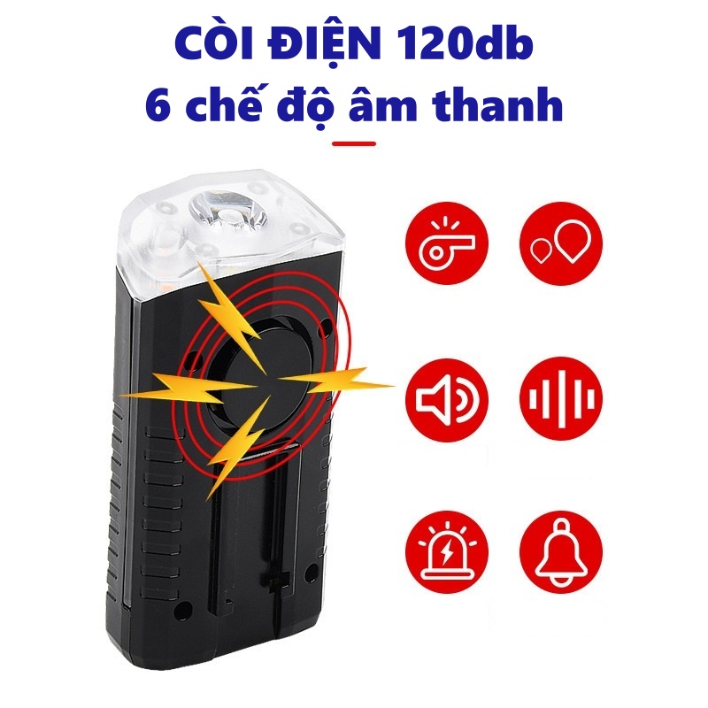 Đèn xe đạp thể thao HANBIKE  pin dung lượng lớn 1200mAH đa năng kèm còi thời gian sáng tới 10 tiếng