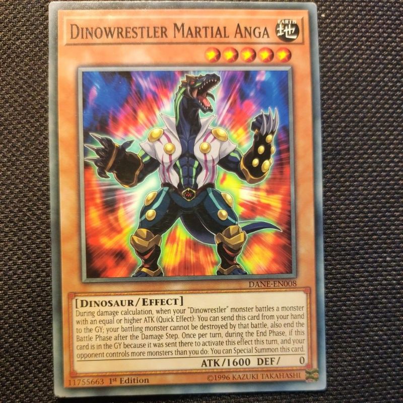 Thẻ bài Yugioh: Dinowrestler Martial Anga - DANE-EN008