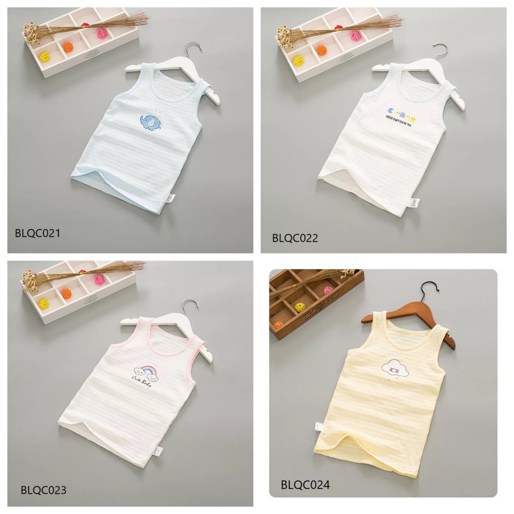 ÁO BA LỖ COTTON SỢI TRE CHO BÉ