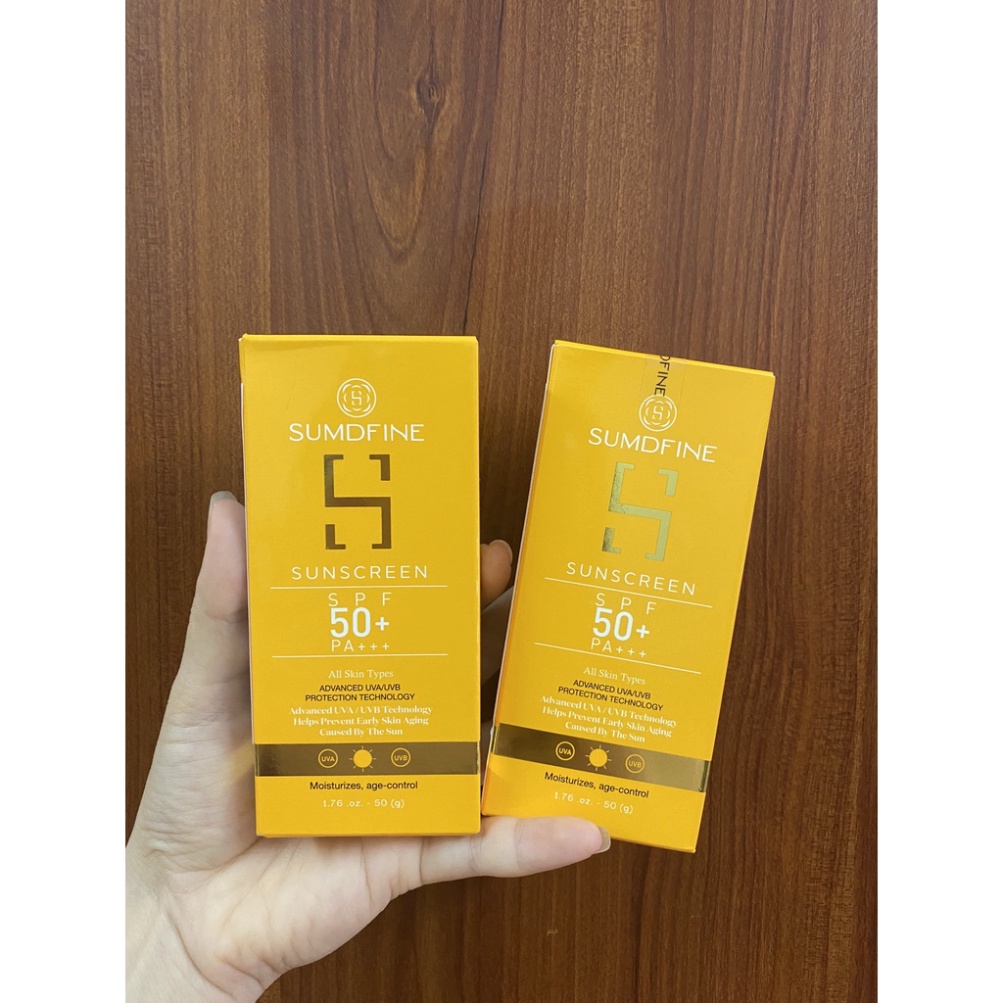 Kem chống nắng chính hãng SUMDFINE SPF 50+, PA+++  - Chống lão hóa da, Sáng da, Kiềm dầu