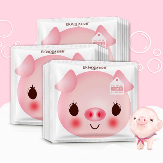 🐽🐷 combo 10 MẶT NẠ Heo Pig mask Bioqua 🐷🐽