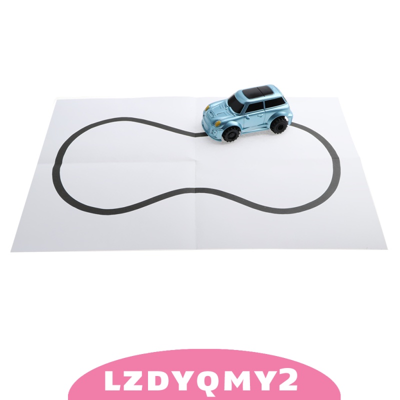 Xe đồ chơi chạy theo nét bút vẽ màu đen độc đáo dành cho bé