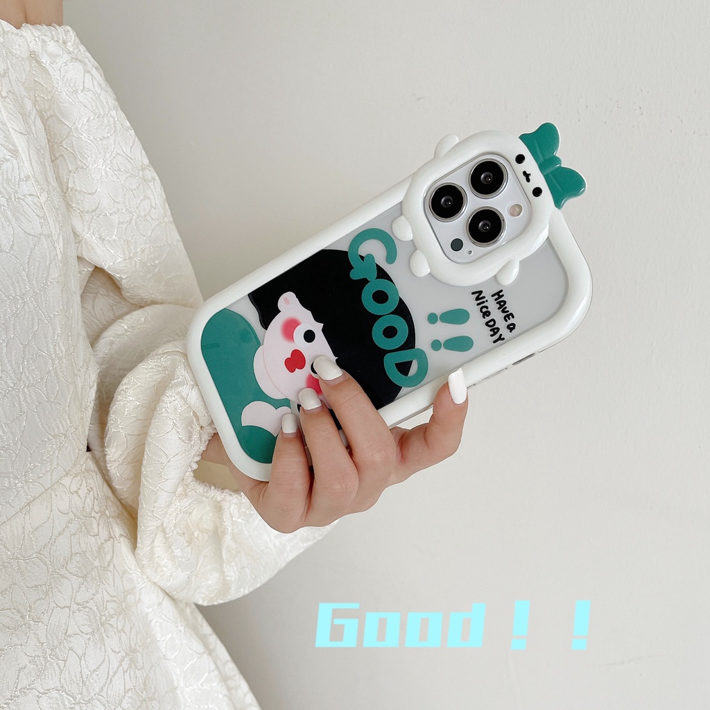 Ốp Điện Thoại Silicone Mềm Hình Cô Gái/Quái Vật Vui Nhộn 2 Trong 1 Cho iPhone 13 12Promax xsmax 11 xr 13PRO