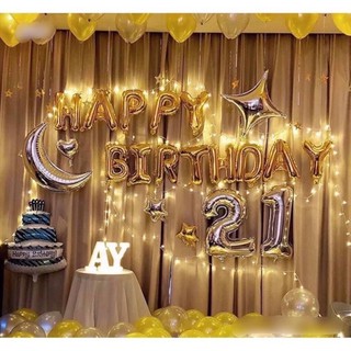 Set Cả bộ Bóng Sinh Nhật và Số Ngôi Sao⭐️