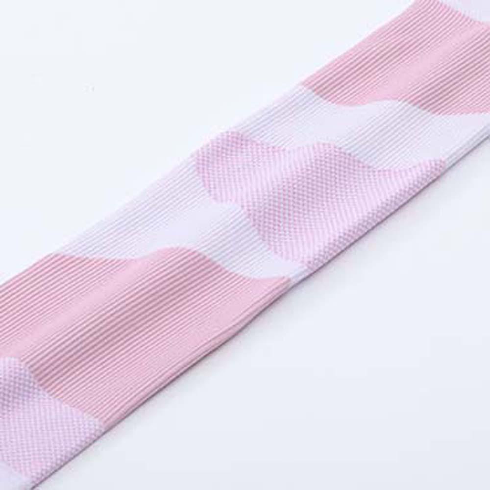 Găng Tay Dài Bằng Vải Lụa Lạnh In Họa Tiết Kẻ Sọc Màu Gradient Phong Cách Thể Thao Thời Trang Mùa Hè