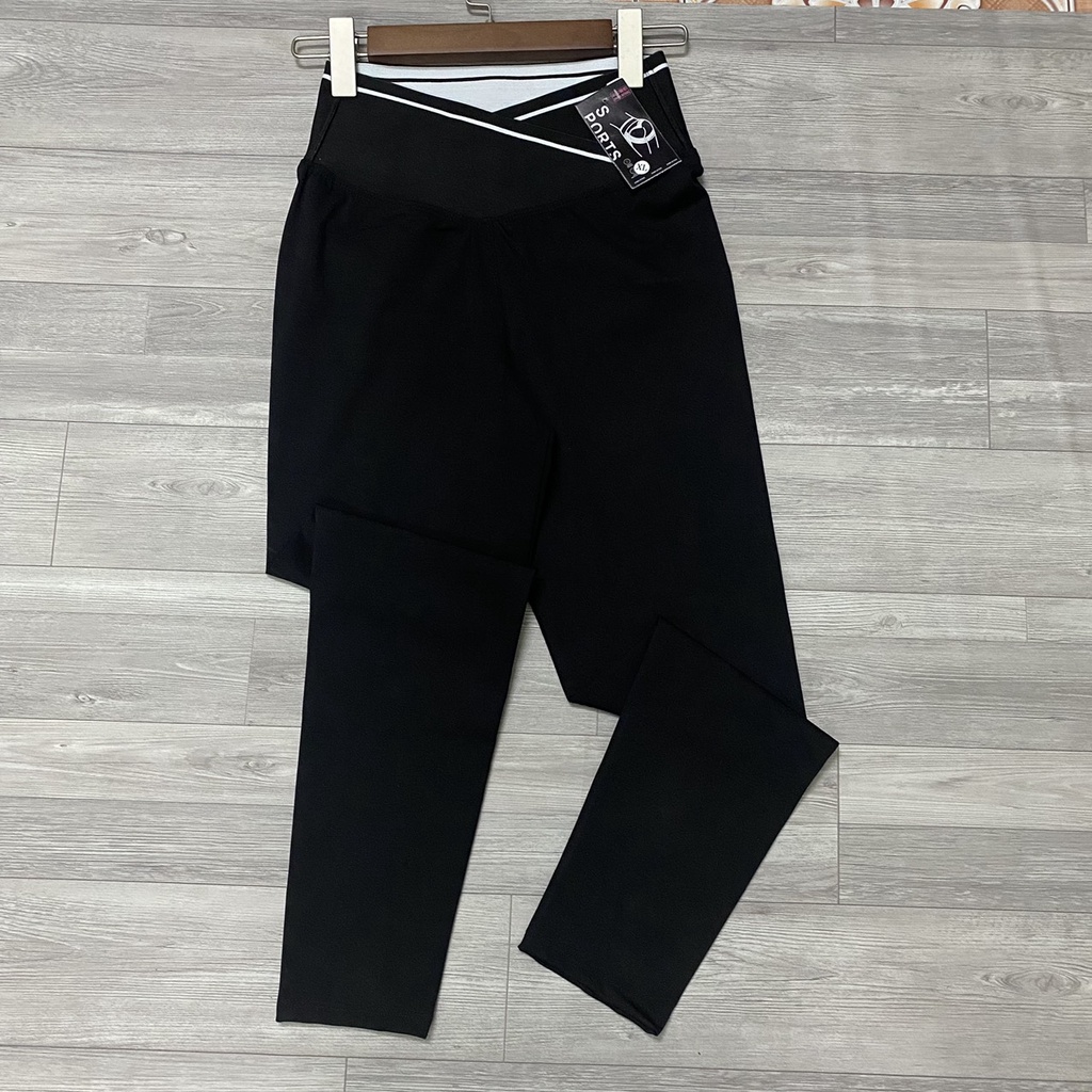 Quần legging cạp cao gen bụng - quần legging nữ dài giấu bụng