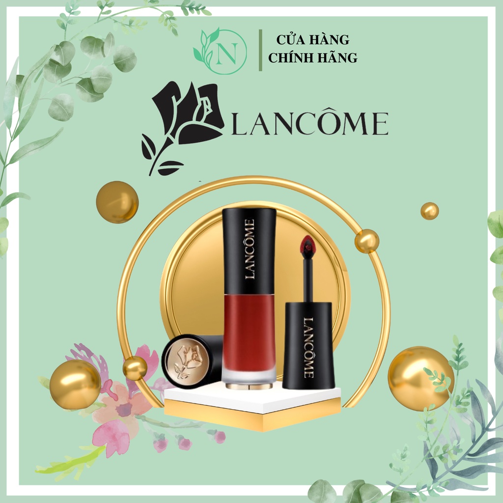 Son kem lì Lancome L'Absolu Rouge Drama Ink 6ml, Son kem Lancome Hàng Chính Hãng