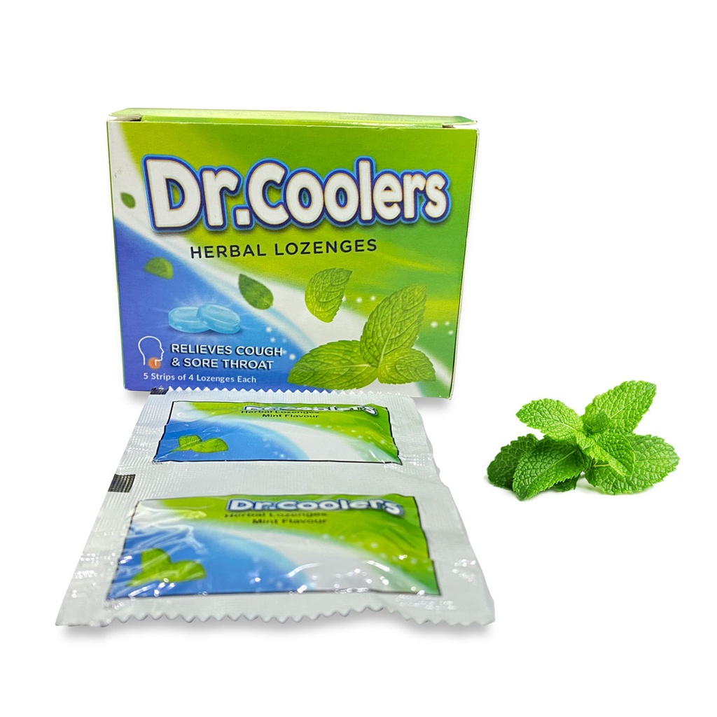Viên Ngậm Thảo Dược Dr.Coolers Vị Bạc  Giảm Đau Rát Họng