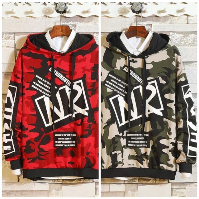 Áo hoodie camo rằn ri nỉ ngoại cao cấp TP03