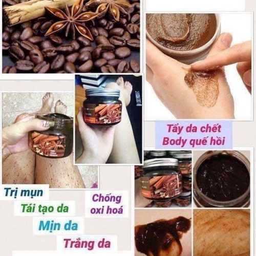 [CHÍNH HÃNG 100%] Tẩy Da Chết Body Quế Hồi và Cà Phê Nga SCRUB COFFEE CINNAMON CLOVES 380g - 1 tuần dùng 2 lần ce nhé