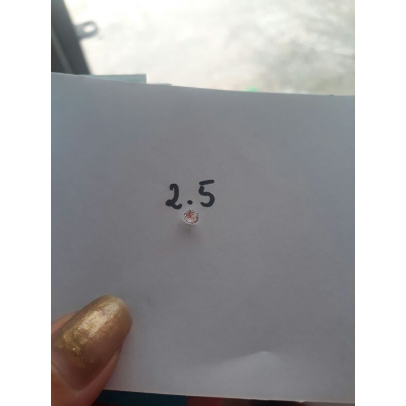 Đá Đính Răng, Đá nữ Trang cao cấp 2.5 combo 2 viên