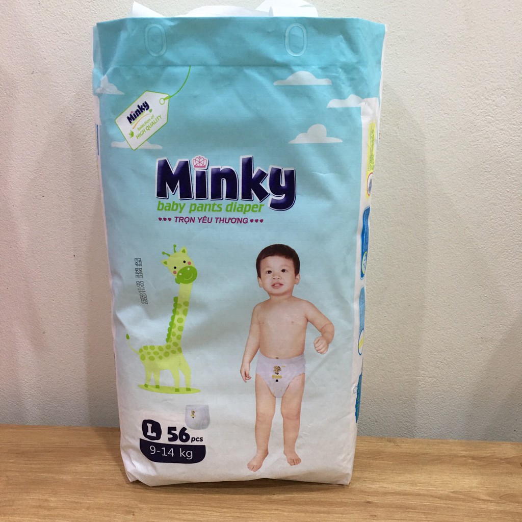 Tã quần Minky size M60/L56/XL52/ XXL48