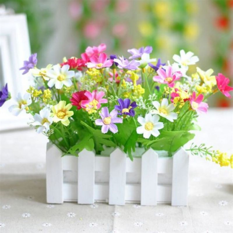 xốp trắng cắm hoa giả hoa sáp làm quà 10x10x10 10x15x15 10x20x20
