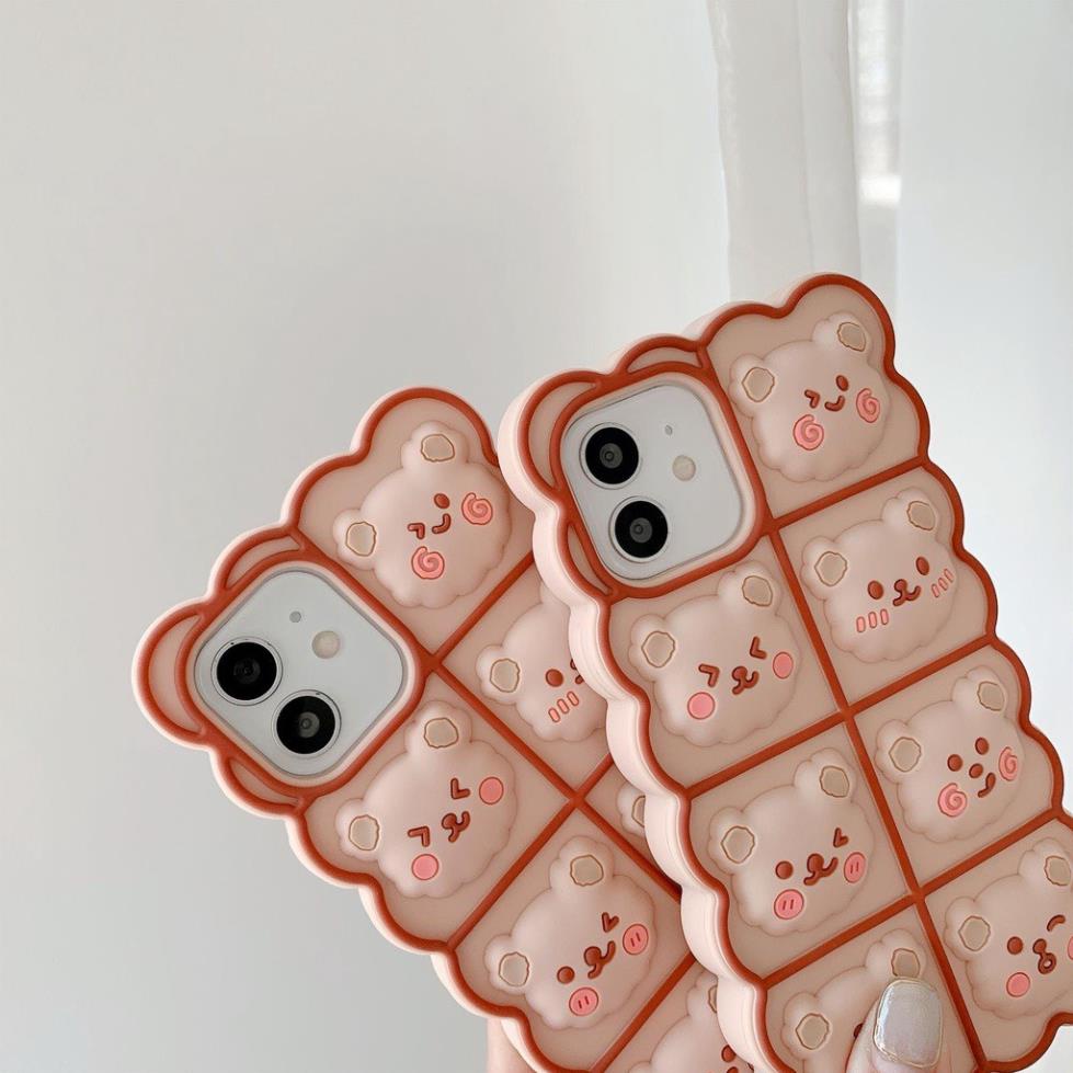 Ốp Điện Thoại Hình nổi Cho iPhone 6 6s se 2020 7 8 Plus X XS Max 11 12 13 Pro Max