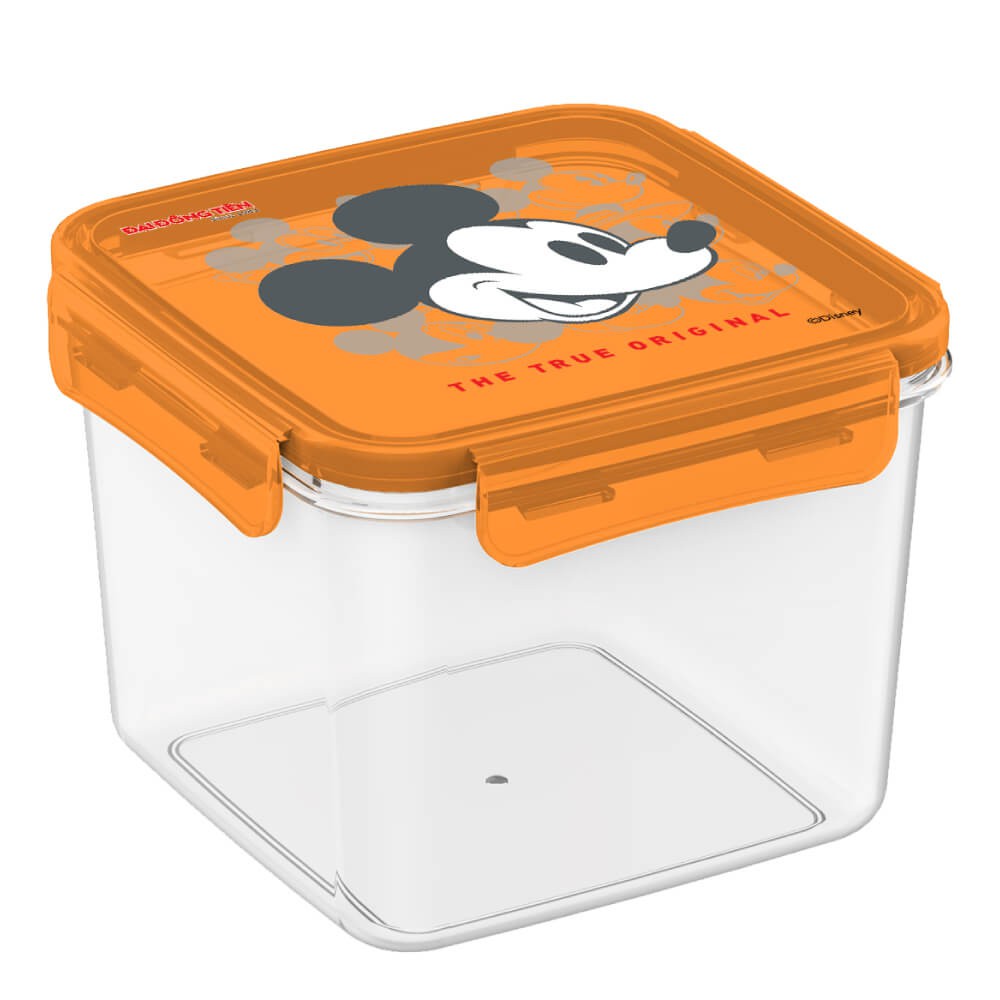 HỘP NHỰA ĐỰNG THỰC PHẨM HÌNH ẢNH MICKEY ĐÁNG YÊU ĐẠI ĐỒNG TIẾN