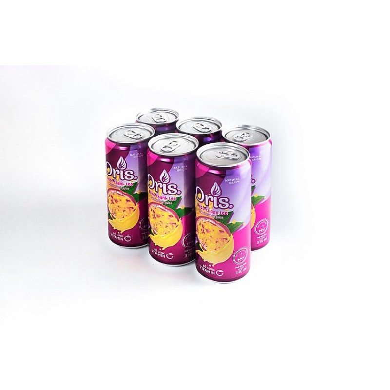 Thùng 24 lon nước chanh dây Oris  cực thơm ngon 330ml sản phẩm của MEN VODKA Việt Nam