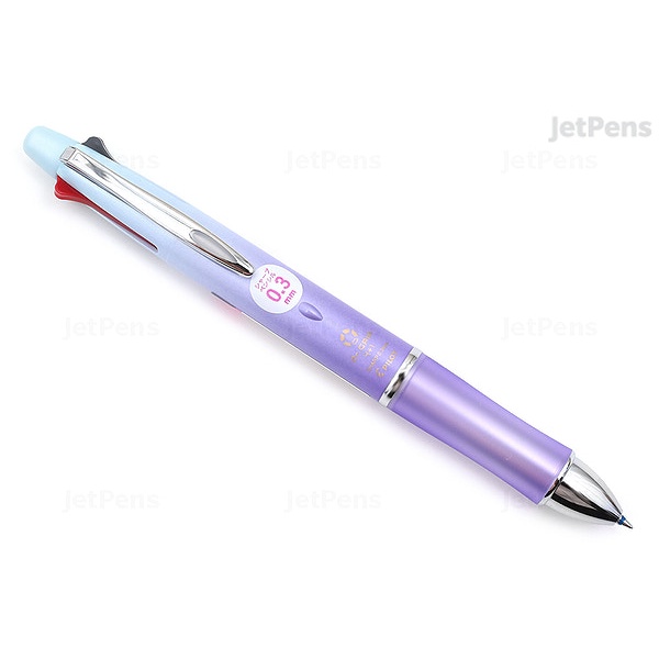 Bút nhiều ngòi Pilot Dr. Grip Gradation Lavender siêu êm BKHDF1SEF3-GLA 4 màu mực + 1 ngòi chì