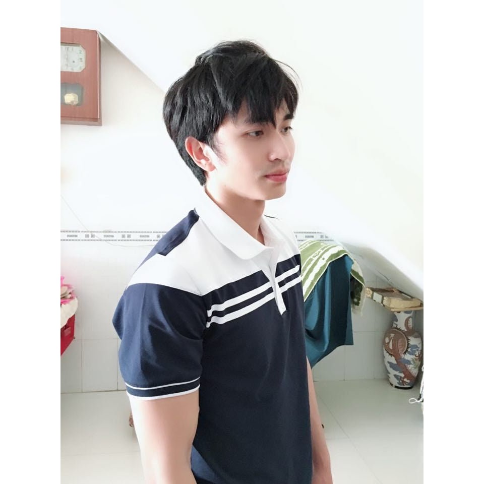 Áo thun nam có cổ tay ngắn, áo polo nam vải cotton from rộng 3 mẫu siêu hot | BigBuy360 - bigbuy360.vn