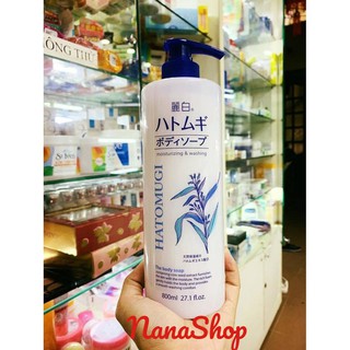 Sữa Tắm Dưỡng Da Hatomugi ý dĩ Nhật Bản 800ml