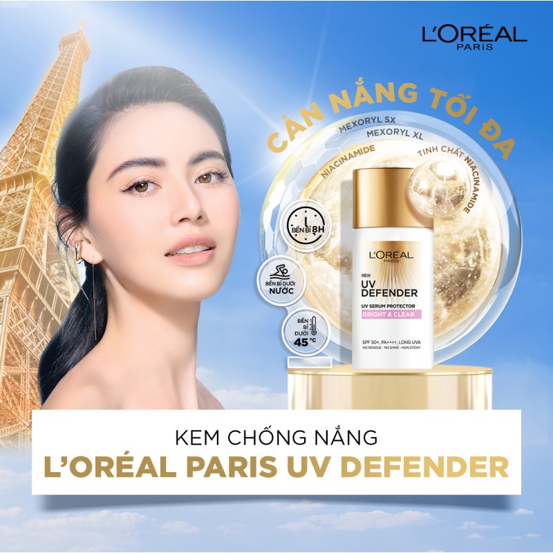 Bộ serum & kem dưỡng siêu cấp ẩm & kem chống nắng mini L'Oreal Paris