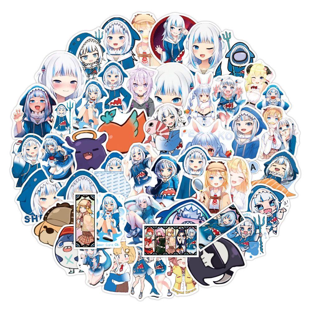 Miếng Dán Trang Trí Sổ Tay Hình Cá Mập Dễ Thương DIY