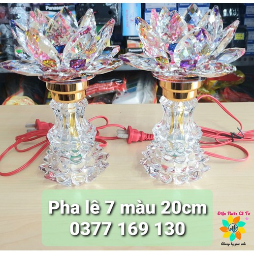 Đèn Led Pha Lê 7 Màu