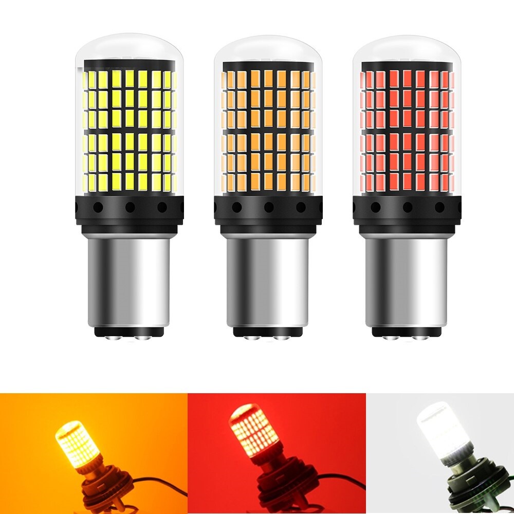 Đèn Led Chân 1157 Lắp Đèn Xi Nhan Ô Tô 144SMD 3014