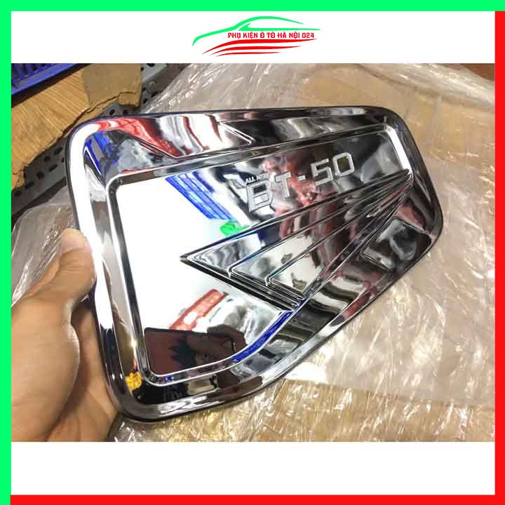 Ốp nắp xăng BT50 BT-50 2022-2023 mạ crom bảo vệ chống trầy trang trí ô tô