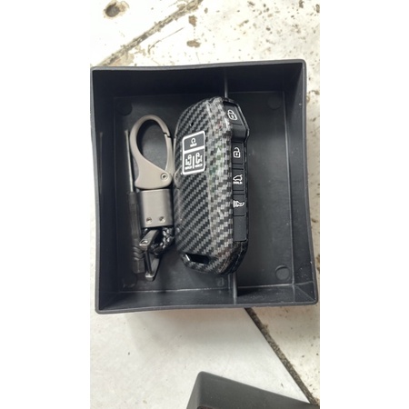 Vỏ bọc chìa khoá Kia Carnival 2022 + KA4 Carbon fiber phụ kiện trang trí xe bọc 2023 2024 23 24 22