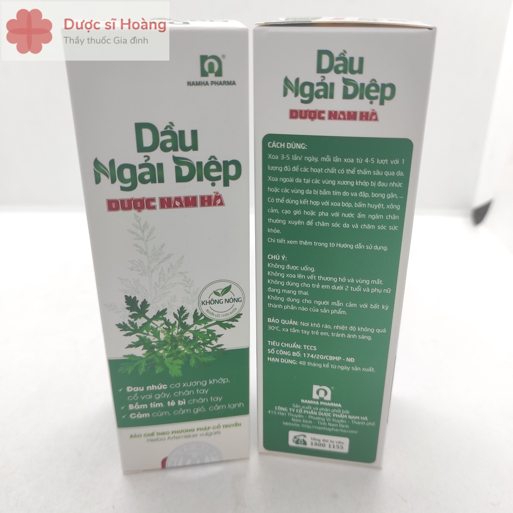 Dầu Ngải Diệp Dược Nam Hà lọ 100ml