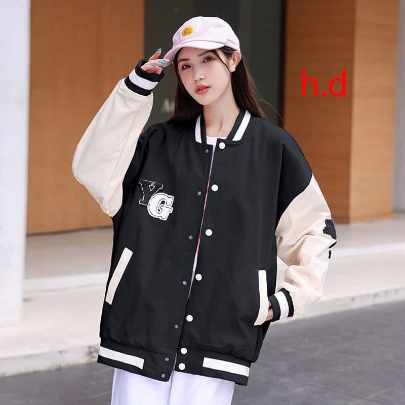 Áo bomber Trái Tim MèoChất gió  ni mềmhàng 1 lớp cổ, tay áo và gấu áo có bo dệt xịnfreesize 50kgphong cách hàn quốc