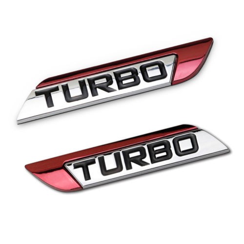 Set 2 miếng dán logo xe hơi 3D bằng kim loại sang trọng
