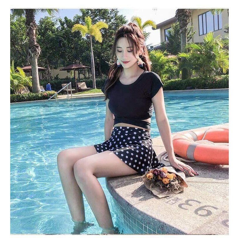 [Mã FAXANH245 giảm 10K đơn 50K] bikini chấm bi đan lưng | BigBuy360 - bigbuy360.vn