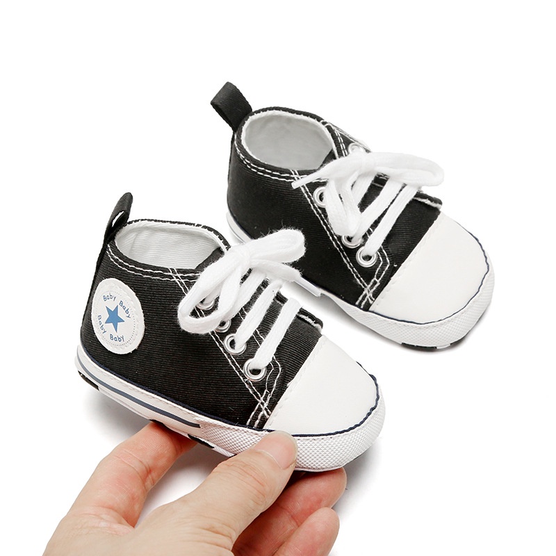 Giày tập đi đế mềm chống trơn trượt dễ thương phong cách cho bé trai bé gái