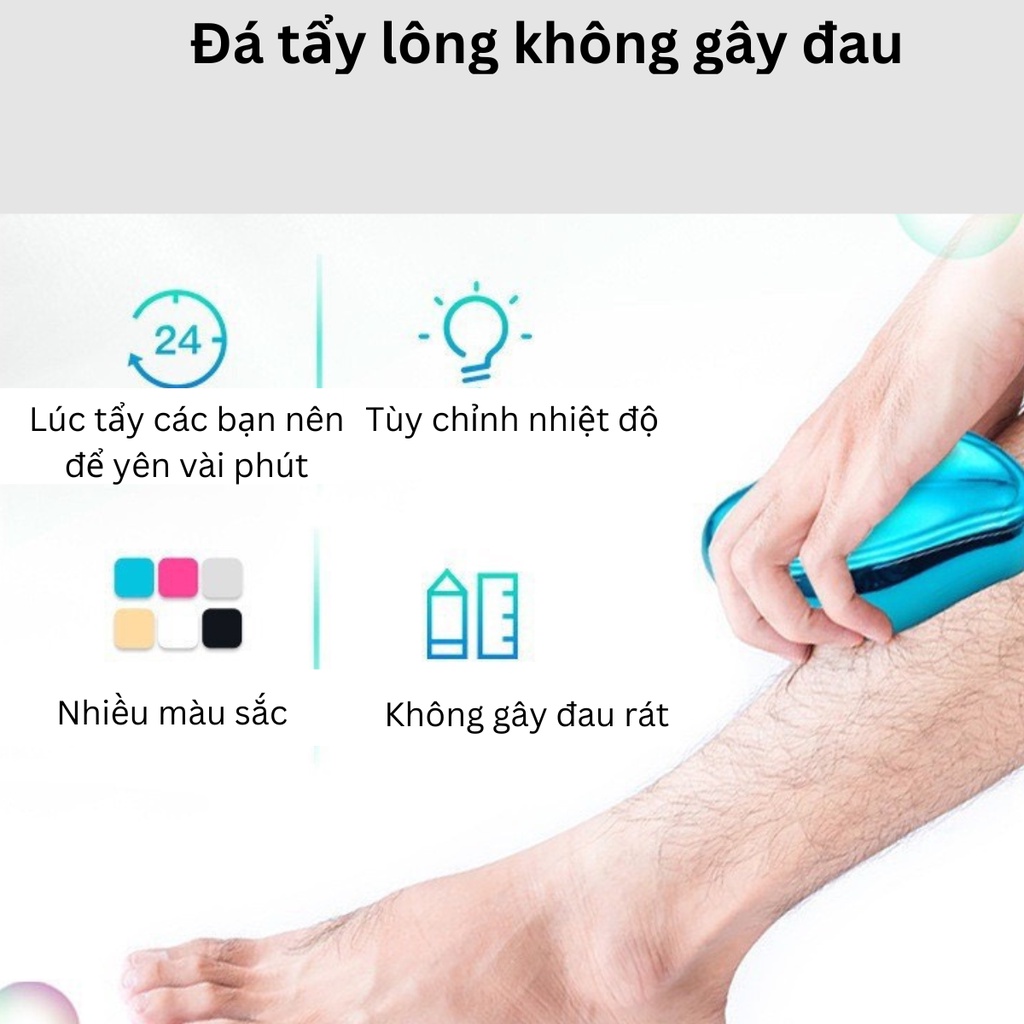 Đá Tẩy Lông Không Gây Đau Rát Bằng Sợi NanNo Dùng Cho Tẩy Lông Tay,Chân Body Dùng Được Cho Cả Nam Và Nữ An Toàn